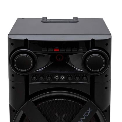 Imagem de Combo Torre Som Amplificada Polyvox Xt-2000t + 2 Mic sem Fio