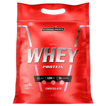 Imagem de Combo Whey protein 2x Nutri Isolado Concentrado Chocolate 1,8Kg Refil + Coqueteleira Integralmedica