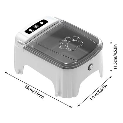 Imagem de Comedouro Automatico Cao Gato Cachorro Pet Raçao Sensor Presença Movimento Temporizador Programavel Animal de Estimaçao