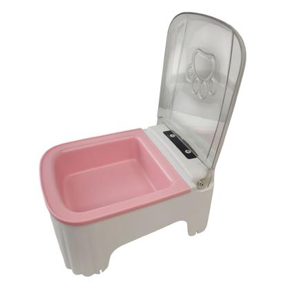 Imagem de Comedouro Automatico Pet Cao Gato Cachorro Raçao Sensor Movimento Presença Temporizador Programavel Animal de Estimaçao