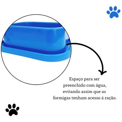 Imagem de Comedouro Bebedouro Anti-formiga Para Cães e Gatos 350 ML