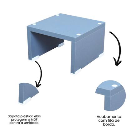 Comedouro Bebedouro Cachorro Gato Base Elevado Pet MDF Colors - Space Gray - Maderacco Imagem de Comedouro Bebedouro Cachorro Gato Base Elevado Pet MDF Colors - Space Gray