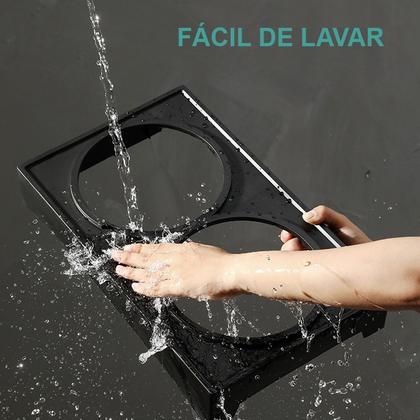 Imagem de Comedouro Bebedouro Duplo Pet Elevado Inox Cães Ajustável