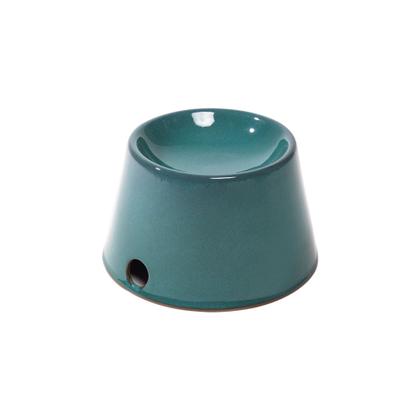 Imagem de Comedouro Elevado Para Gatos Em Cerâmica RR4Pets Verde