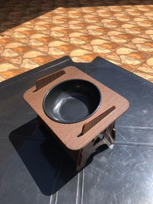 Imagem de Comedouro Elevado Pet em MDF com Tigela Removível - Design Moderno Mais Conforto ao Comer