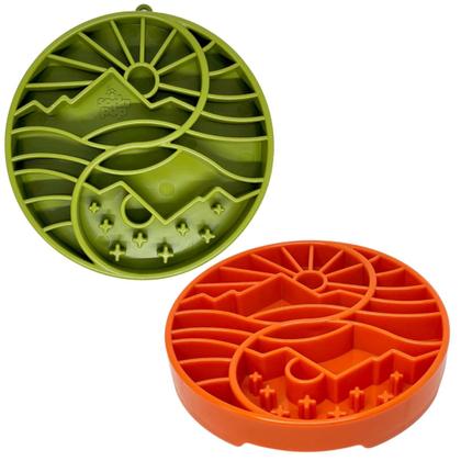 Imagem de Comedouro Lento Yin Yang eTray Alimentador de Enriquecimento Para Caes e Gatos - VERDE