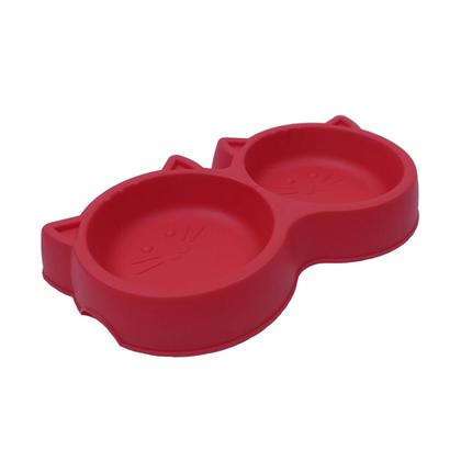 Imagem de Comedouro Pet Injet Duplo Gato Luxo 240ml - para Gato