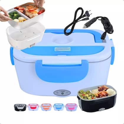 Imagem de Comida Quente em Qualquer Lugar: Marmita Elétrica 1,5 Litros Multiuso 12v 110v