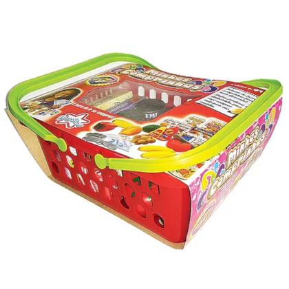 Imagem de Comidinhas De Brinquedo Com Dinheiro E Cestinha Faz De Conta