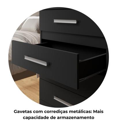 Imagem de Cômoda 10 Gavetas 99,4x123x40,5cm Alexia - Yescasa