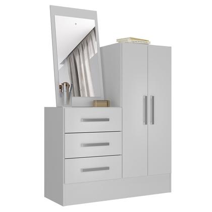 Imagem de Cômoda 2 Portas 3 Gavetas com Espelho Dunas