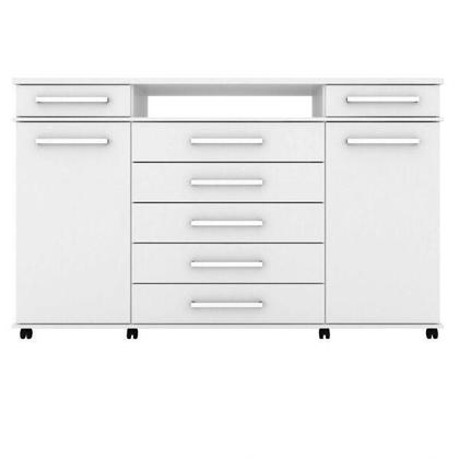 Imagem de Cômoda 2 Portas 7 Gavetas Paris Espresso Móveis