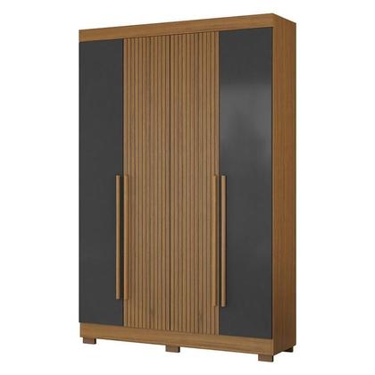 Imagem de Cômoda 2014148 e Guarda Roupa Solteiro 2030240 Atacama Grafite - Aramóveis