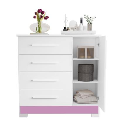 Imagem de Cômoda 4 Gavetas 1 Porta NT 5185