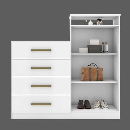 Imagem de Cômoda 4 Gavetas 2 Portas 1 Nicho Aurea