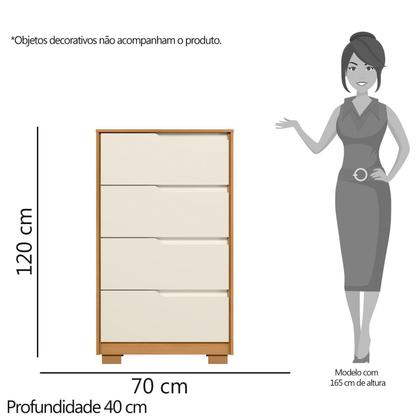 Imagem de Cômoda 4 Gavetas