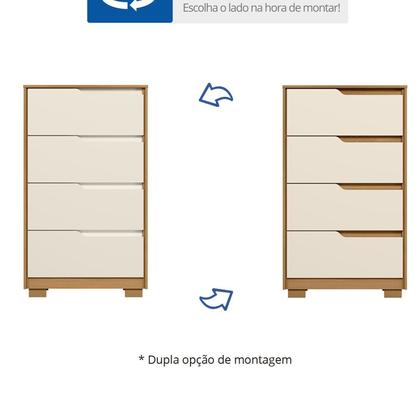 Imagem de Cômoda 4 Gavetas