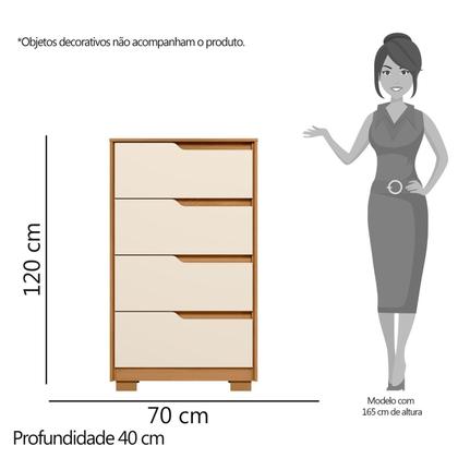 Imagem de Cômoda 4 Gavetas