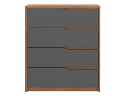 Imagem de Cômoda 4 Gavetas Átria Amêndola Touch Grafito D4010 Demartêz