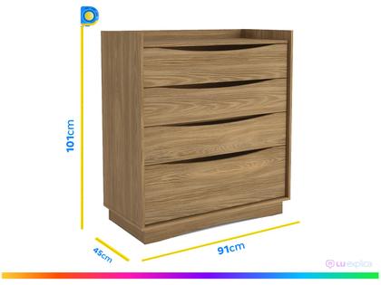 Imagem de Cômoda 4 Gavetas Kappesberg Kansas