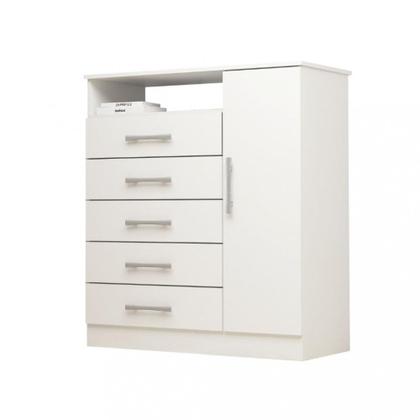 Imagem de Cômoda 5 Gavetas 1 Porta Com Sapateira Madri ACP