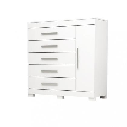Imagem de Cômoda 5 Gavetas 1 Porta Com Sapateira Rayane ACP