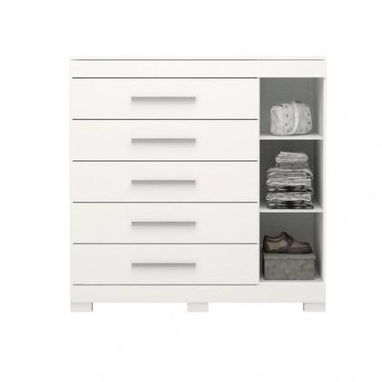 Imagem de Cômoda 5 Gavetas 1 Porta Com Sapateira Rayane ACP