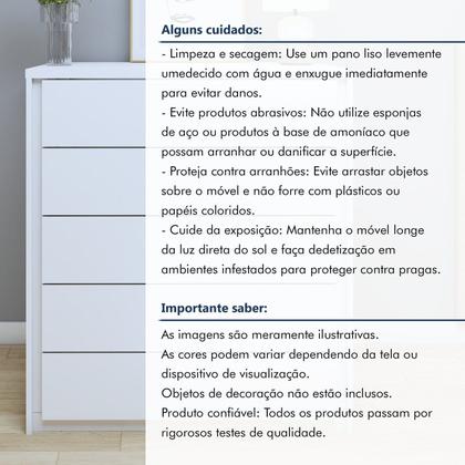 Imagem de Cômoda 5 Gavetas 100% em Mdf Unique
