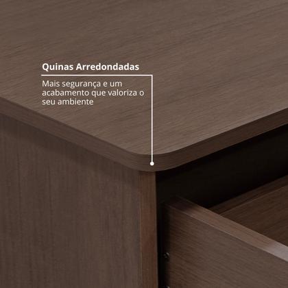 Imagem de Cômoda 5 Gavetas e com Chave Tampo e Frente em Mdf Zeus