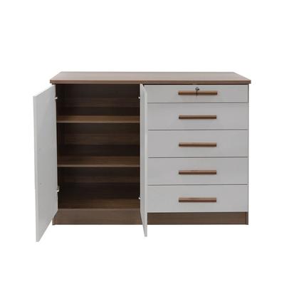 Imagem de Cômoda 5 Gavetas e com Chave Tampo e Frente em Mdf Zeus