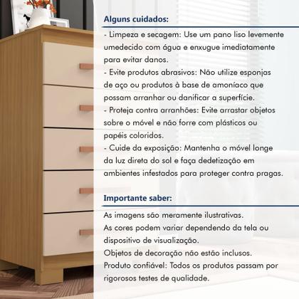 Imagem de Cômoda 5 Gavetas Itapema