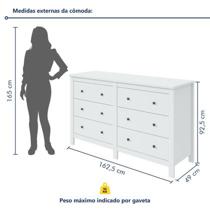 Imagem de Cômoda 6 Gavetas Maggiore New Espresso Móveis