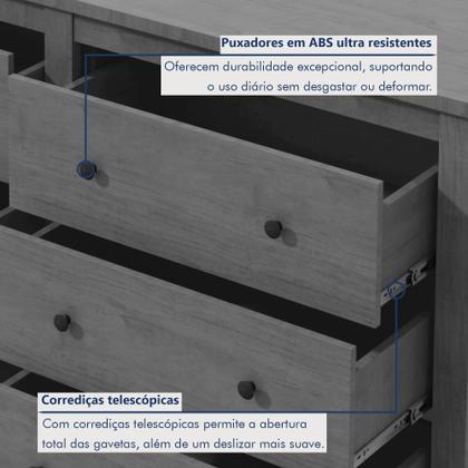 Imagem de Cômoda 6 Gavetas Maggiore New Espresso Móveis