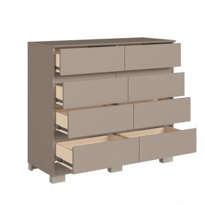 Imagem de Cômoda 8 Gavetas com Pés Lara Móveis Castro