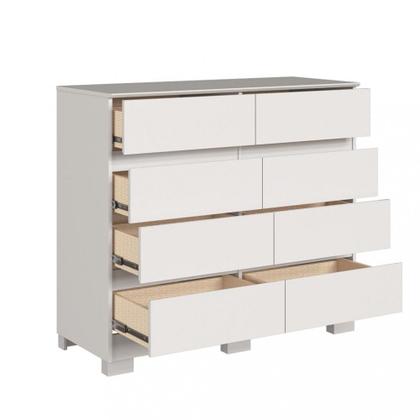 Imagem de Cômoda 8 Gavetas com Pés Lara Móveis Castro