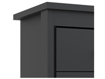Imagem de Comoda 8 Gavetas Elegance Preto Batrol