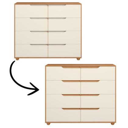 Imagem de Cômoda 8 Gavetas Flex Doble Albatroz