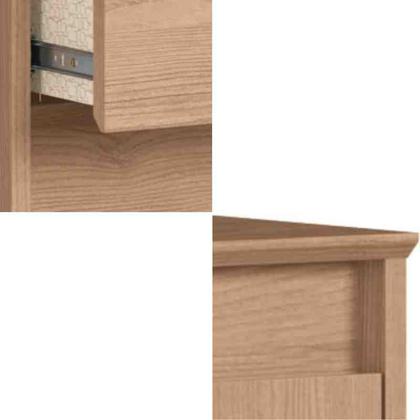 Imagem de Cômoda Alba 4 Gavetas 2 Portas Branco Line Castro Móveis