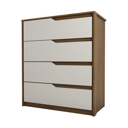 Imagem de Cômoda Arabella 4 Gavetas Cinamomo/Off White - Panorama Móveis