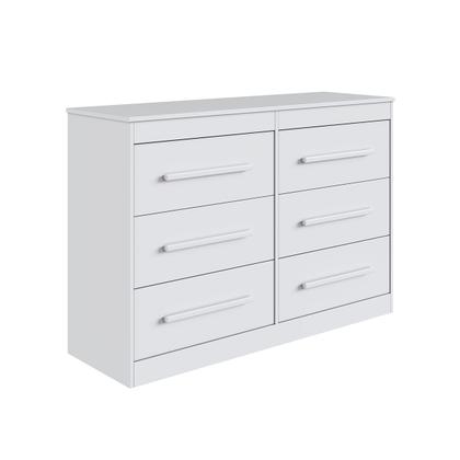 Imagem de Cômoda Arizona 6 Gavetas 100% Mdf Branco - Doripel