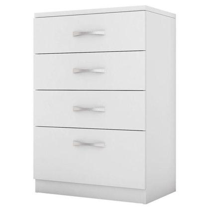 Imagem de Cômoda Astral E Guarda Roupa Casal Flash 2 Branco - Demóbile