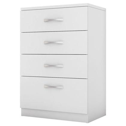 Imagem de Cômoda Astral e Guarda Roupa Casal Flash 2 Branco Flex - Demóbile
