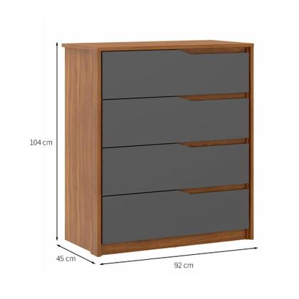 Imagem de Cômoda Átria 4 GV Amêndola e Grafito