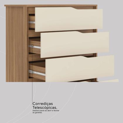 Imagem de Cômoda Atria Quarto com 4 Gavetas
