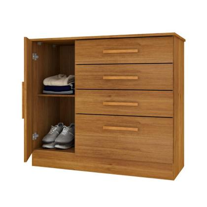 Imagem de Cômoda Chicago 1 Porta 4 Gavetas TCIL Cinamono