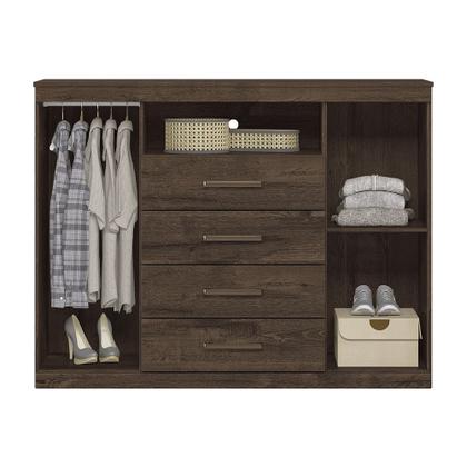Imagem de Cômoda com 2 Portas e 4 Gavetas Havana Master Santos Andirá
