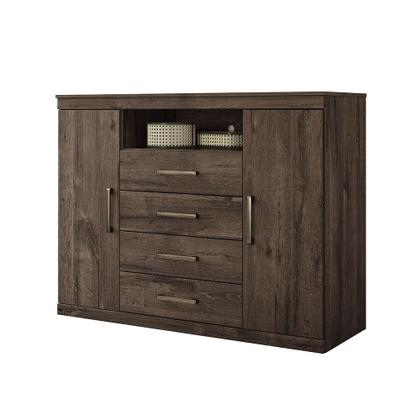 Imagem de Cômoda com 2 Portas e 4 Gavetas Havana Master Santos Andirá