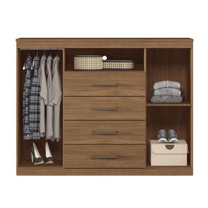 Imagem de Cômoda com 2 Portas e 4 Gavetas Havana Master Santos Andirá