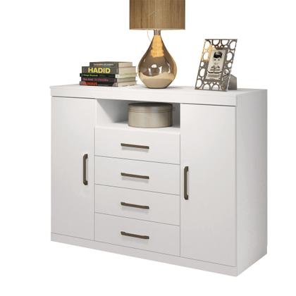 Imagem de Cômoda com 2 Portas e 4 Gavetas Havana Master Santos Andirá