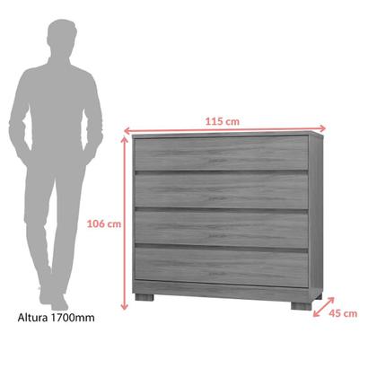 Imagem de Cômoda Com 4 Gavetas 100% MDF Camarú - Miray - Robel Móveis